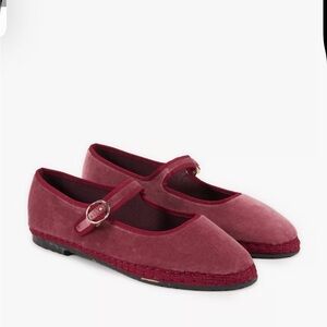 NEW!! Flabelus Theresa Velvet Ballet Flat